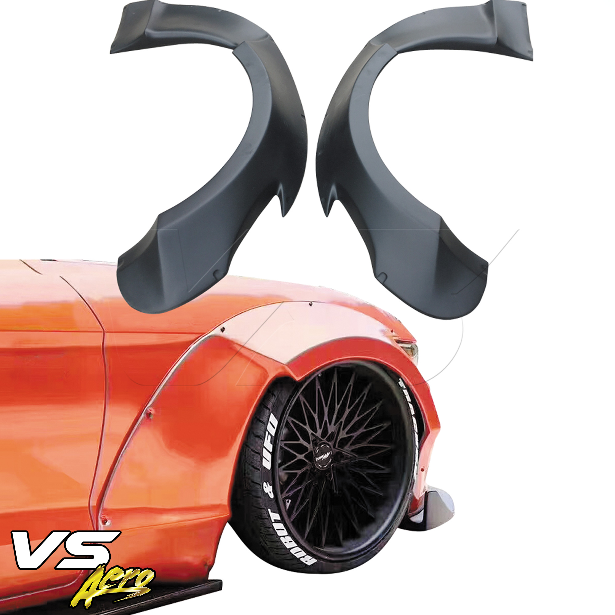 VSaero FRP RBOT Wide Body Fender Flares (front) > Ford Mustang 2015-2017 - Image 6