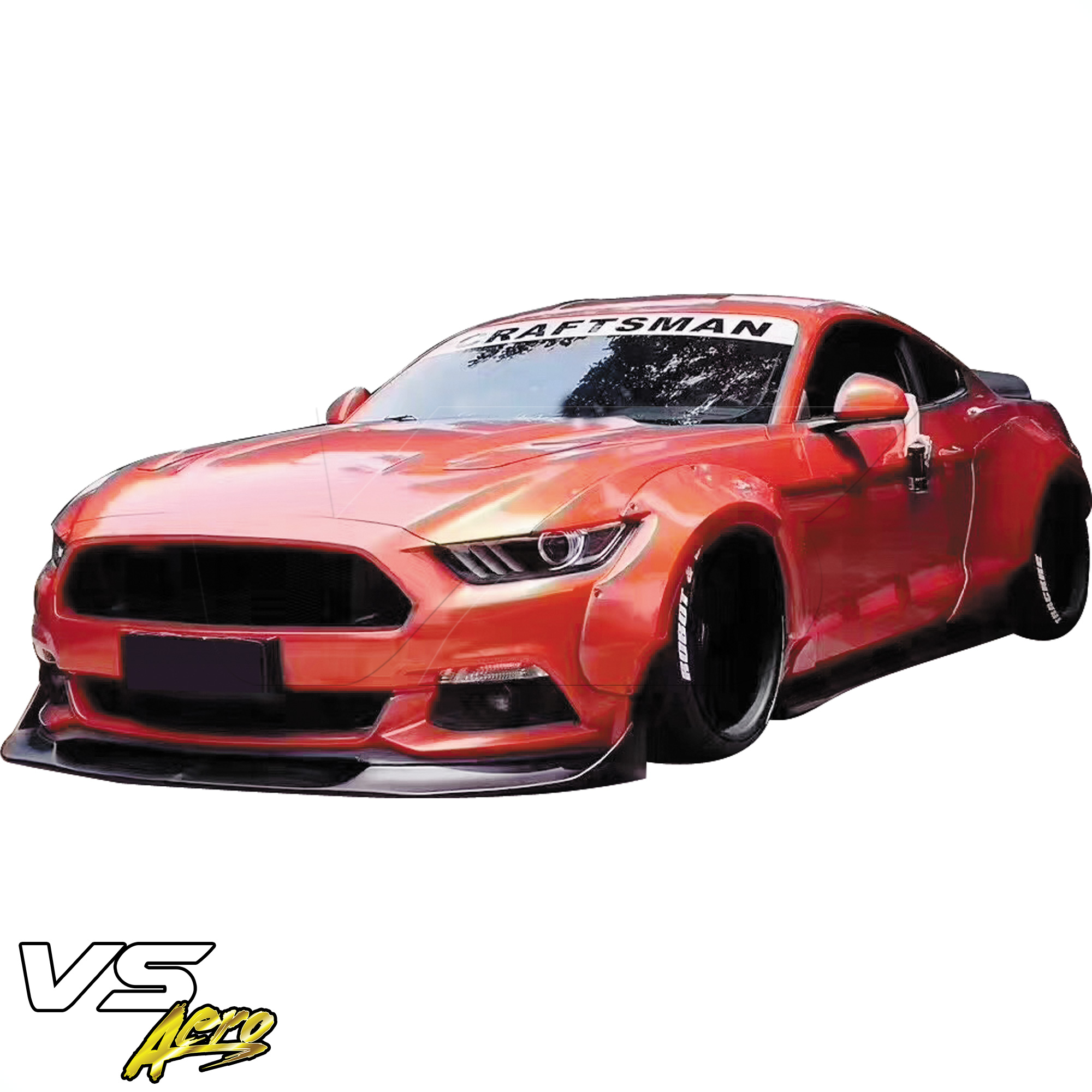 VSaero FRP RBOT Wide Body Fender Flares (front) > Ford Mustang 2015-2017 - Image 12