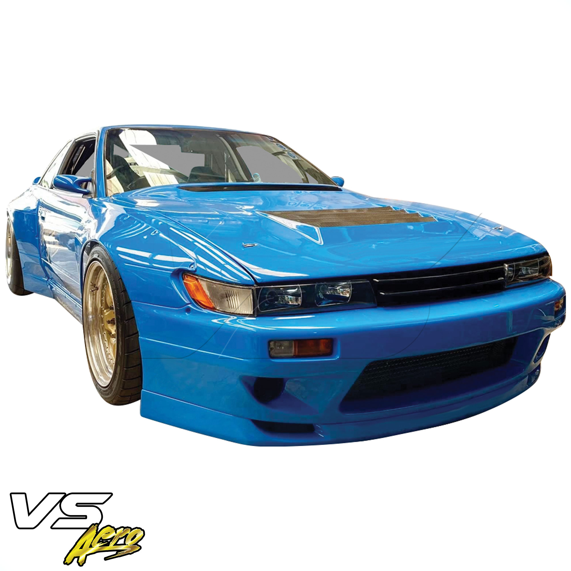 VSaero FRP TKYO v3 Wide Body Front Bumper 3pc > Nissan Silvia S13 1989-1994 > 2/3dr - Image 5