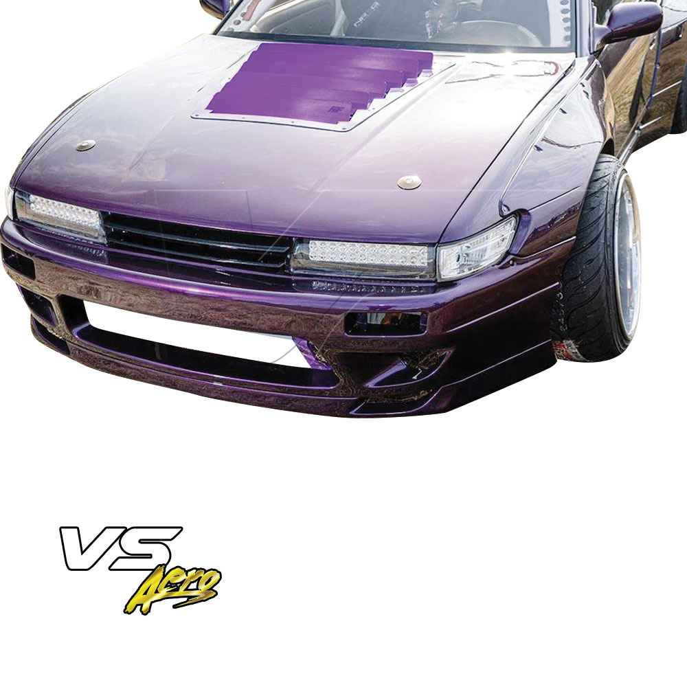 VSaero FRP TKYO v3 Wide Body Front Bumper 3pc > Nissan Silvia S13 1989-1994 > 2/3dr - Image 6