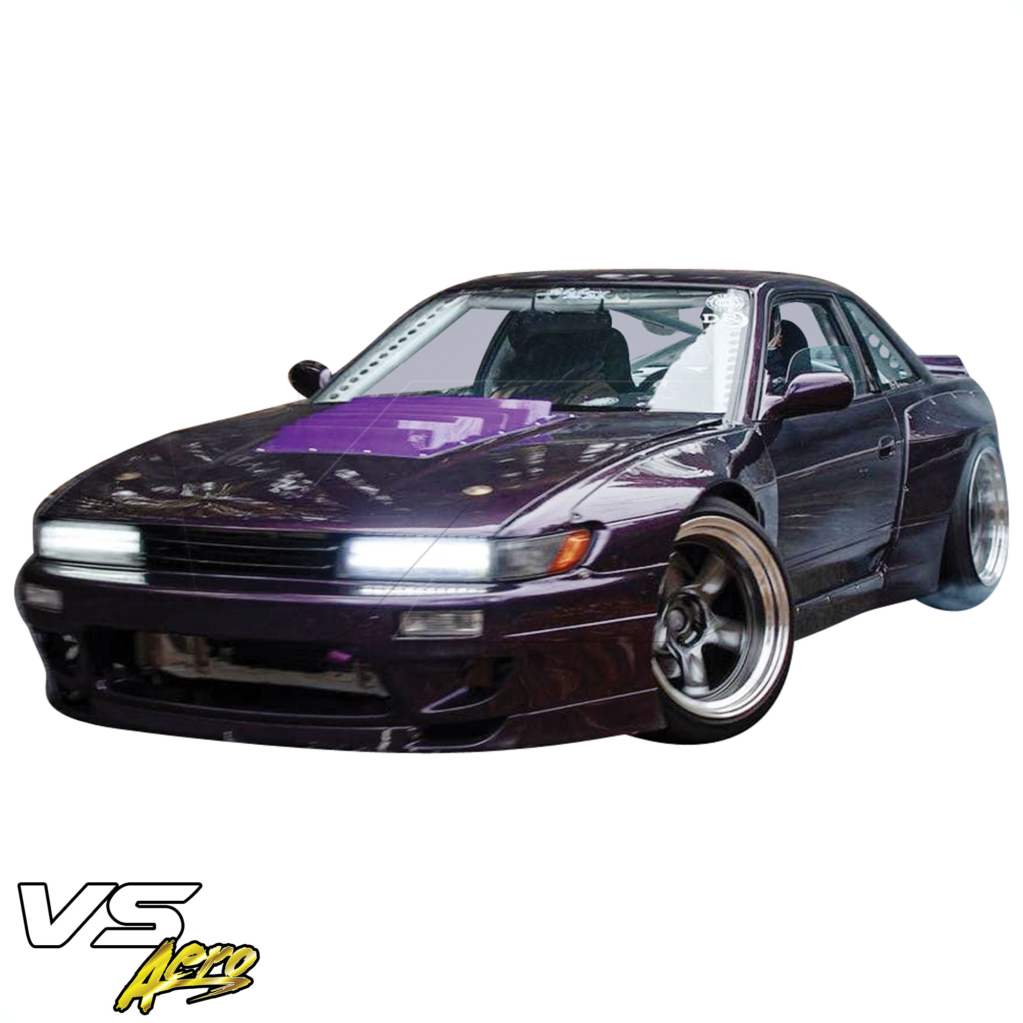 VSaero FRP TKYO v3 Wide Body Front Bumper 3pc > Nissan Silvia S13 1989-1994 > 2/3dr - Image 9