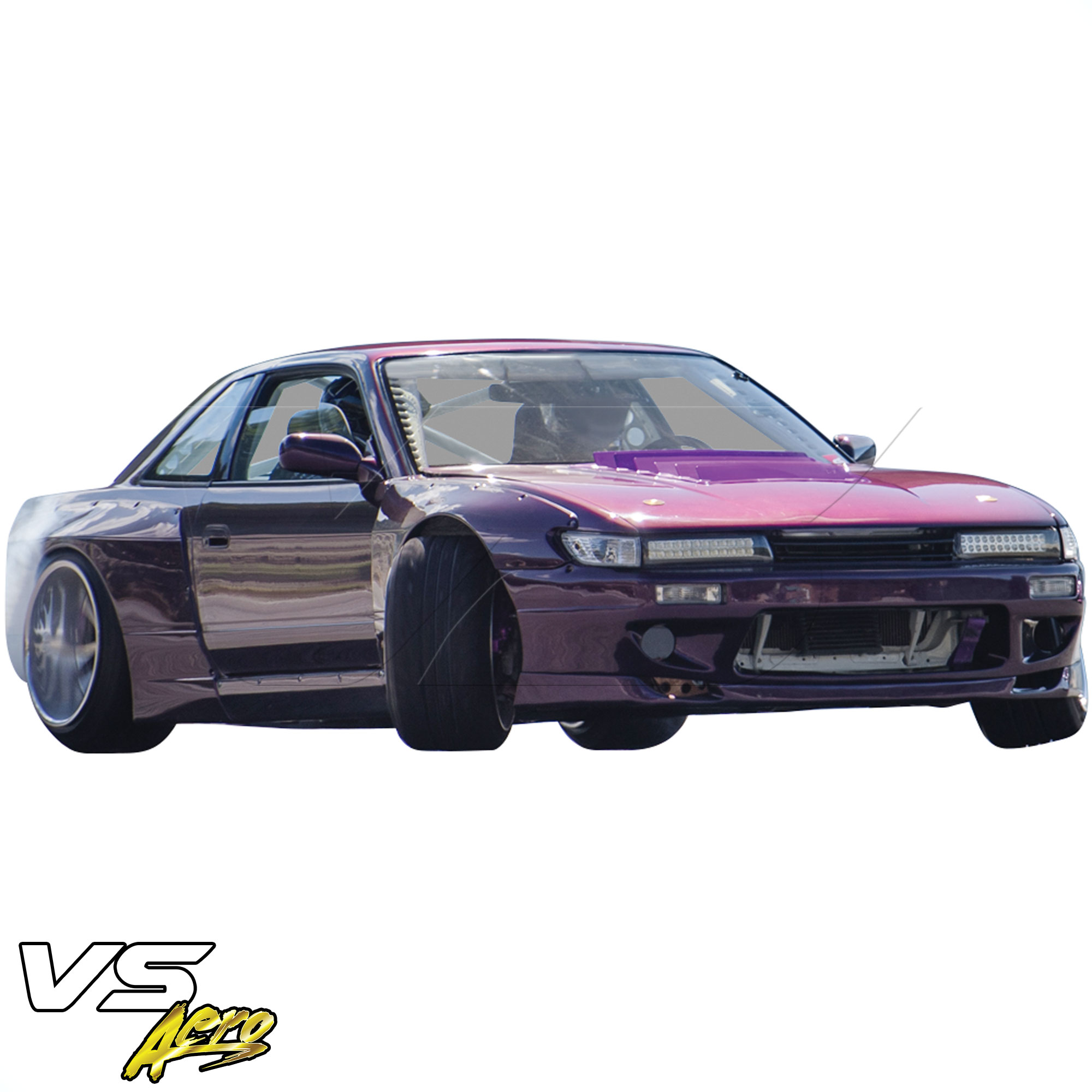 VSaero FRP TKYO v3 Wide Body Front Bumper 3pc > Nissan Silvia S13 1989-1994 > 2/3dr - Image 10