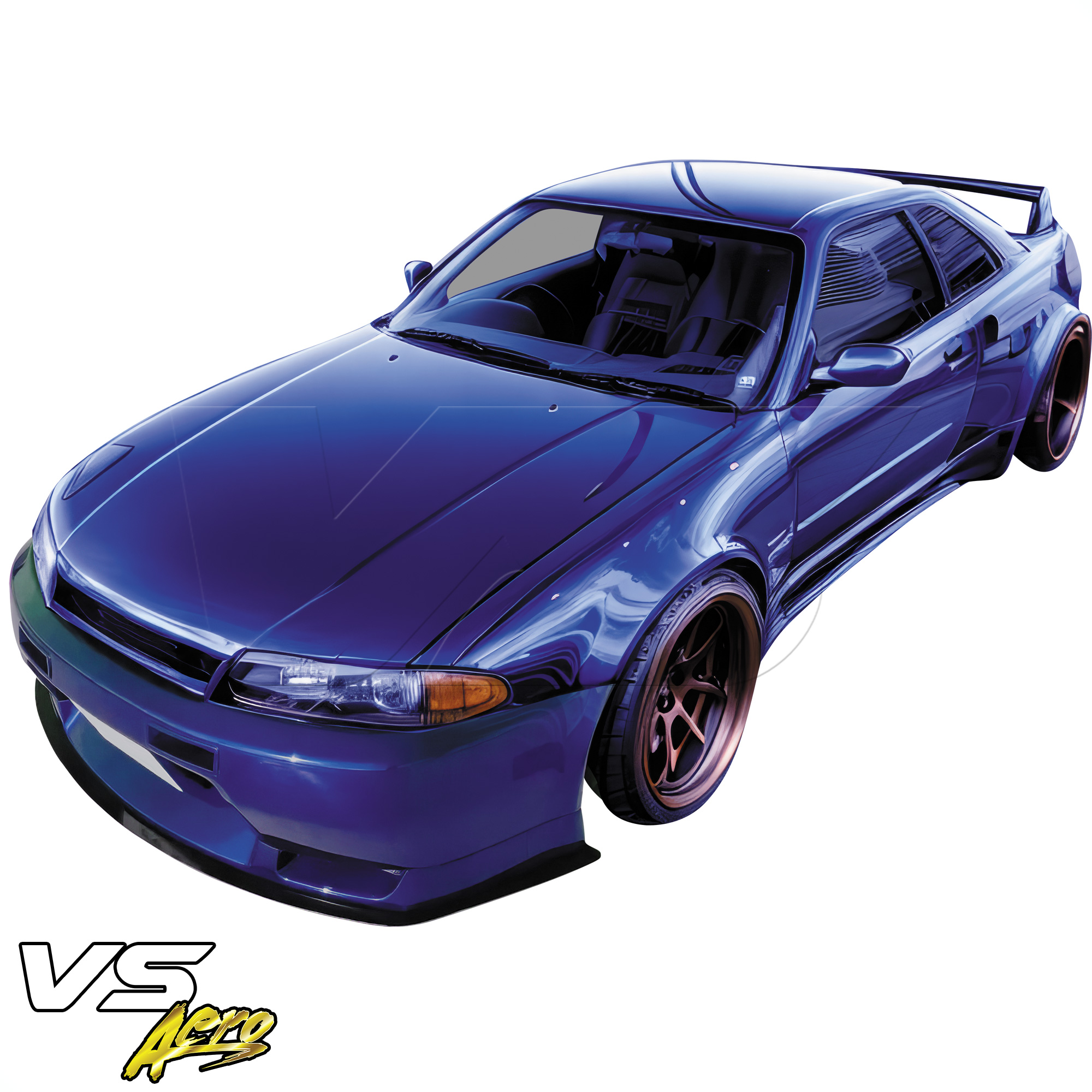 VSaero FRP TKYO Wide Body 65mm Fender Flares (front) > Nissan Skyline R33 1995-1998 > 2dr Coupe - Image 8
