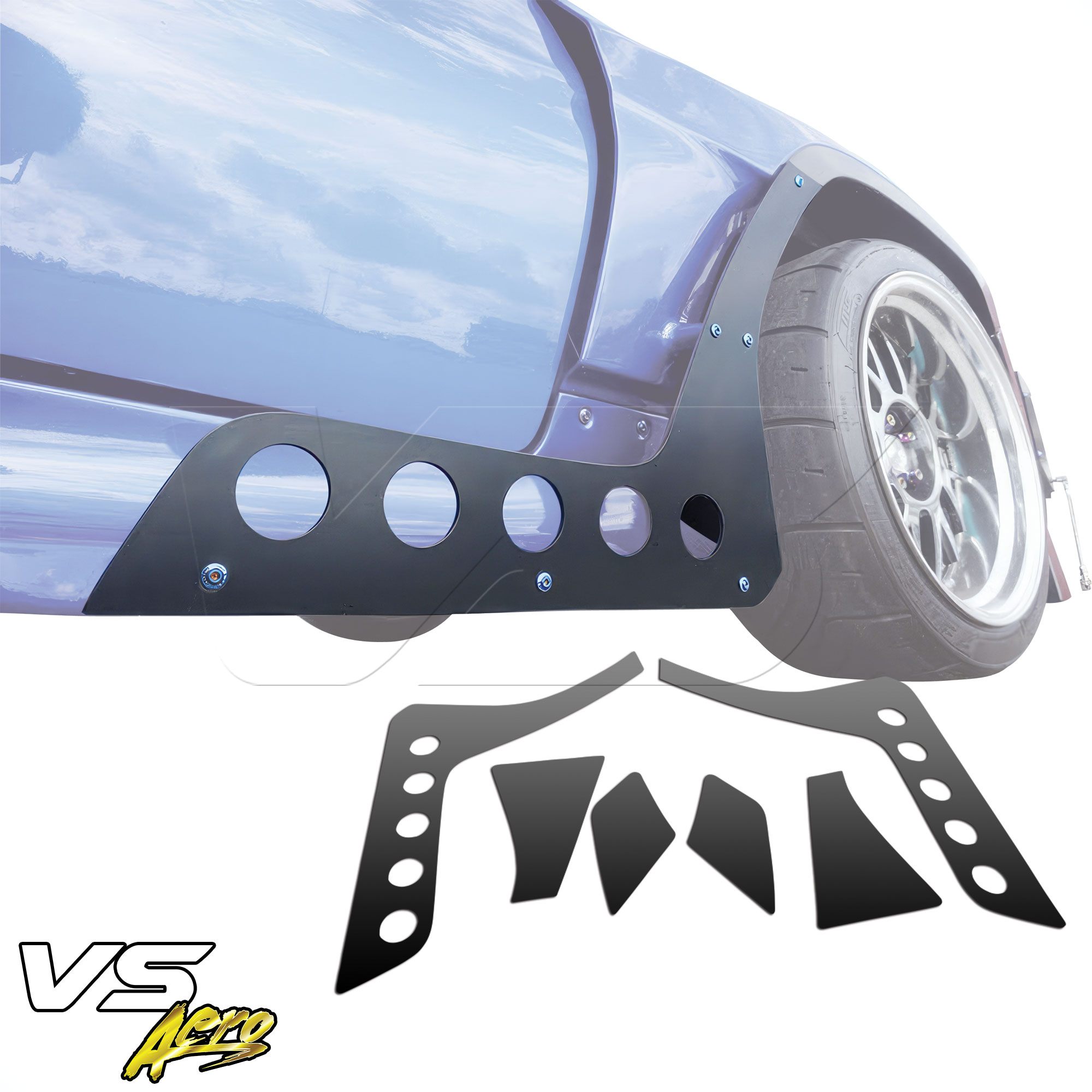 VSaero Plastic TKYO Wide Body Side Canards > Subaru BRZ 2022-2023 - Image 7