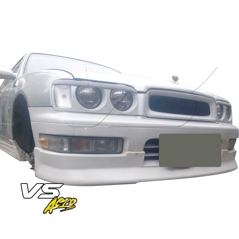 VSaero FRP WAL Front Lip Spoiler > Nissan Gloria Y33 1995-1999 - Image 2
