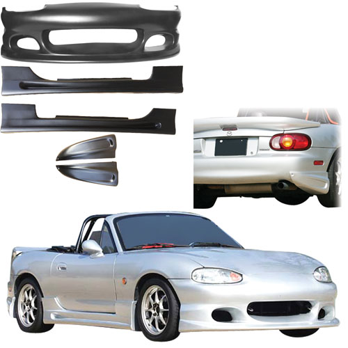 VSaero FRP BOME Body Kit 4pc > Mazda Miata MX-5 NB 1998-2005 - Image 1
