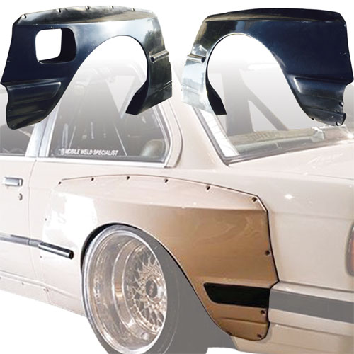 VSaero FRP TKYO Wide Body 75mm Fender Flares (rear) > BMW 3-Series 318i 325i E30 1984-1991> 2dr Coupe - Image 6