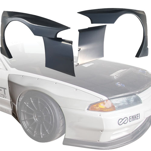 VSaero FRP TKYO Wide Body 40mm Fender Flares (front) 4pc > Nissan Skyline R32 1990-1994 > 2dr Coupe - Image 1